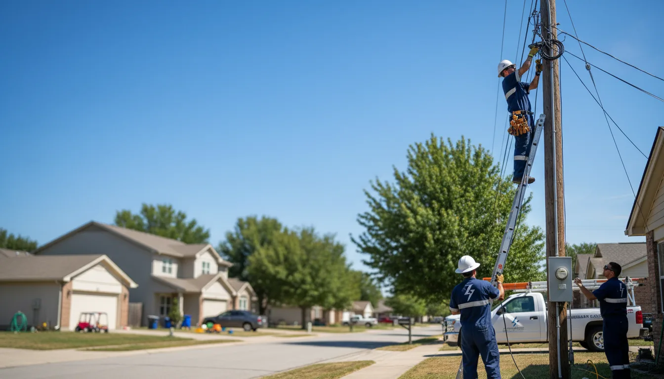 Residential electrician providing installation services in Crestwood, KY
